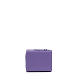 Gianni Chiarini Compact Trifold with Large Zip Pocket Purple - Big Bag NY