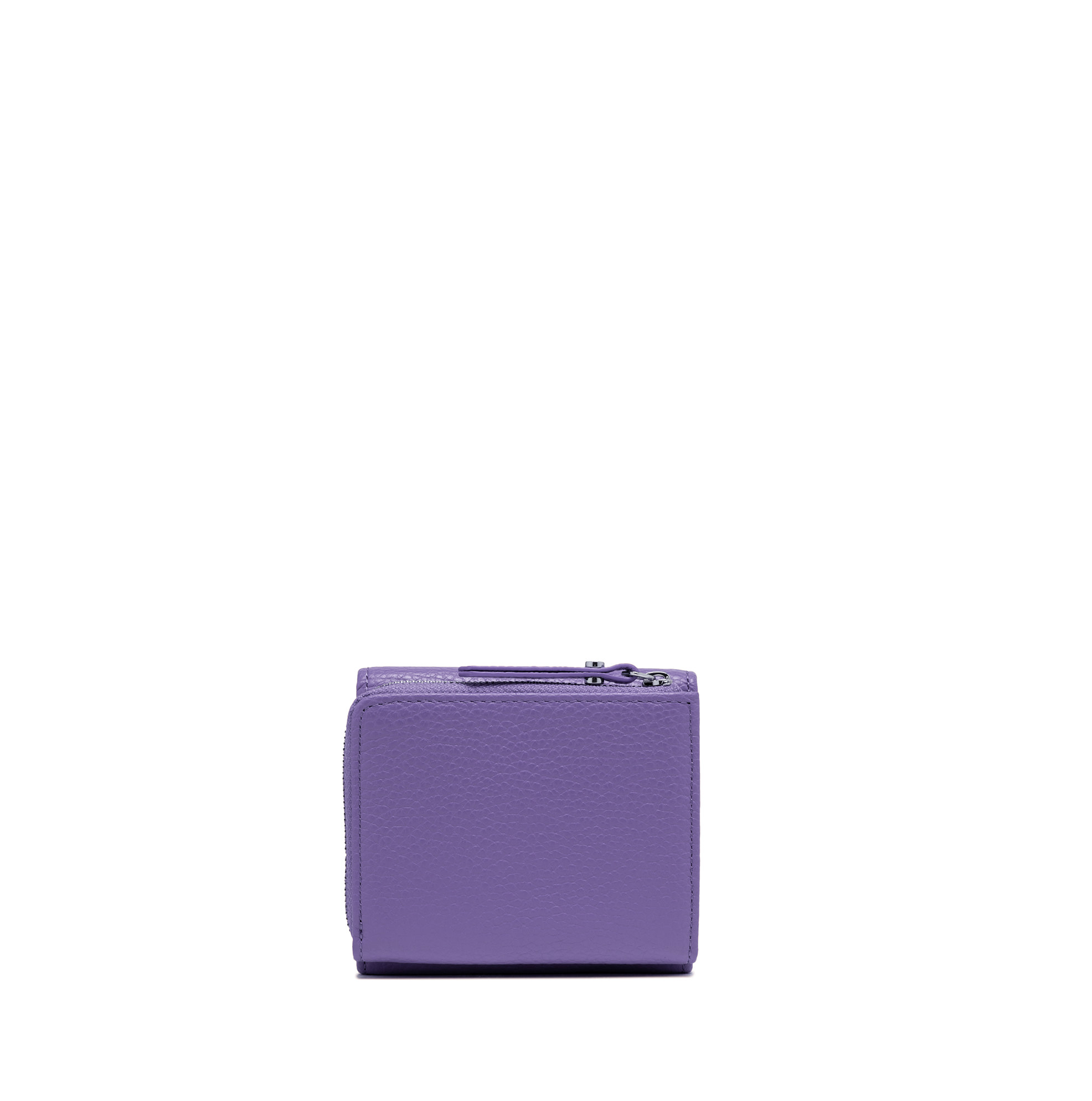 Gianni Chiarini Compact Trifold with Large Zip Pocket Purple - Big Bag NY