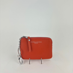 Gianni Chiarini Credit Card and Key Case Zip Wallet Coral - Big Bag NY