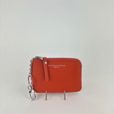 Gianni Chiarini Credit Card and Key Case Zip Wallet Coral - Big Bag NY