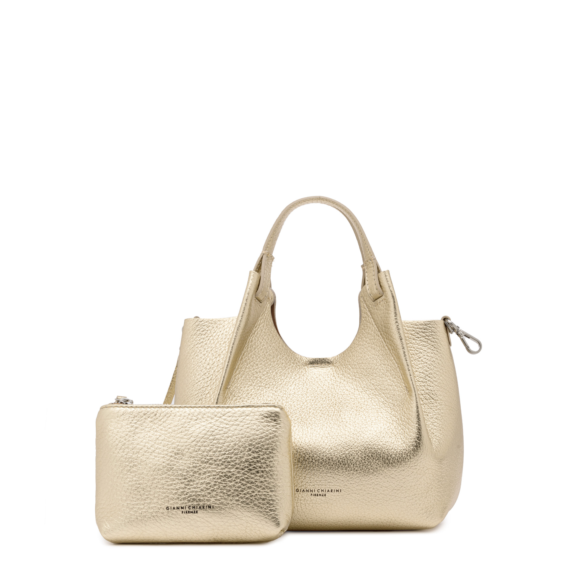 Gianni Chiarini Dua Top Handle Bag - Big Bag NY -Gold