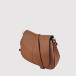Gianni Chiarini Helena Round Flap Crossbody - Caramel - Big Bag NY 