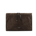 Gianni Chiarini Janie Suede Leather Bag - Moka- Big Bag NY