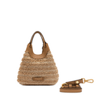 Gianni Chiarini Mini Tweed Dua Top Handle Bag brown - Big Bag NY