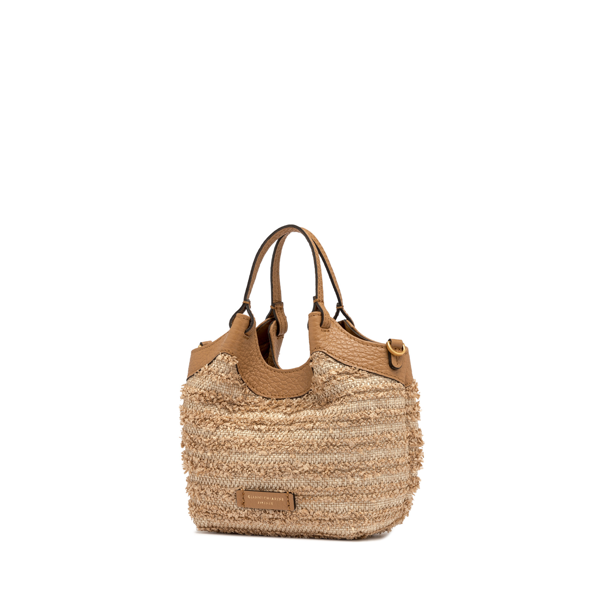 Gianni Chiarini Mini Tweed Dua Top Handle Bag brown - Big Bag NY
