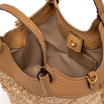 Gianni Chiarini Mini Tweed Dua Top Handle Bag brown - Big Bag NY
