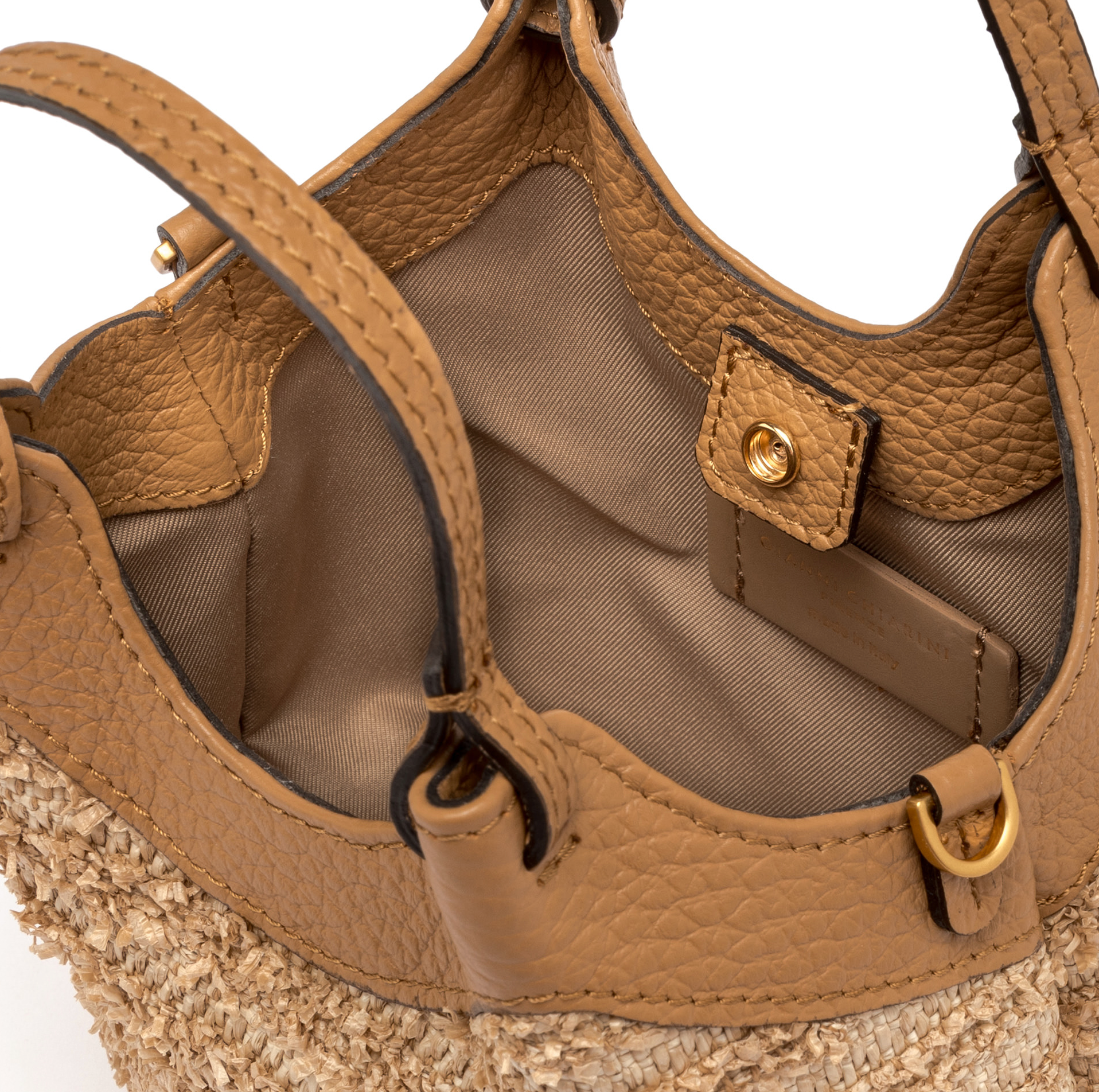 Gianni Chiarini Mini Tweed Dua Top Handle Bag brown - Big Bag NY