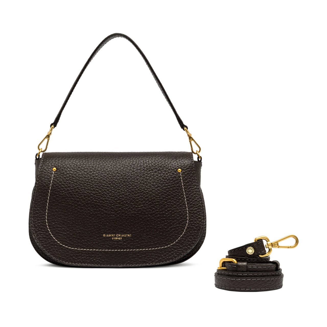 Gianni Chiarini Olga Round Flap Bag – Big Bag Gianni Chiarini Olga Round Flap Bag – Big Bag