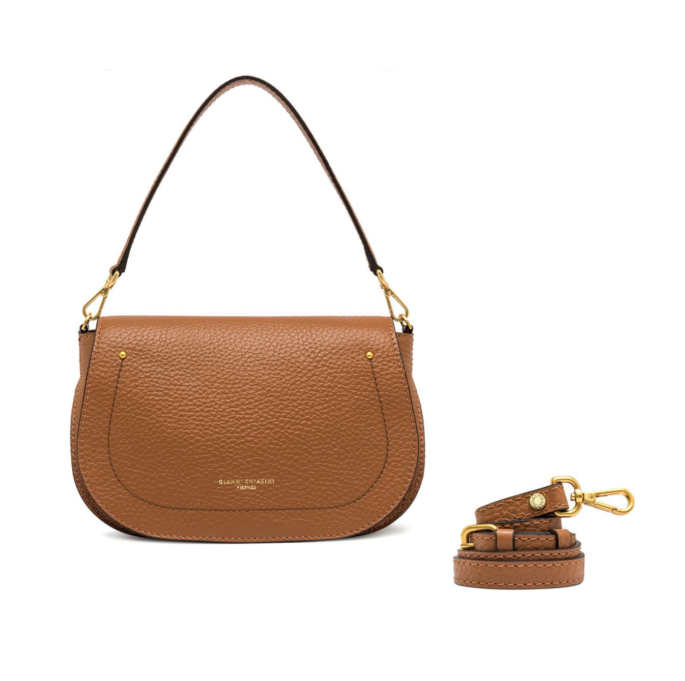 Gianni Chiarini Olga Round Flap Bag – Big Bag