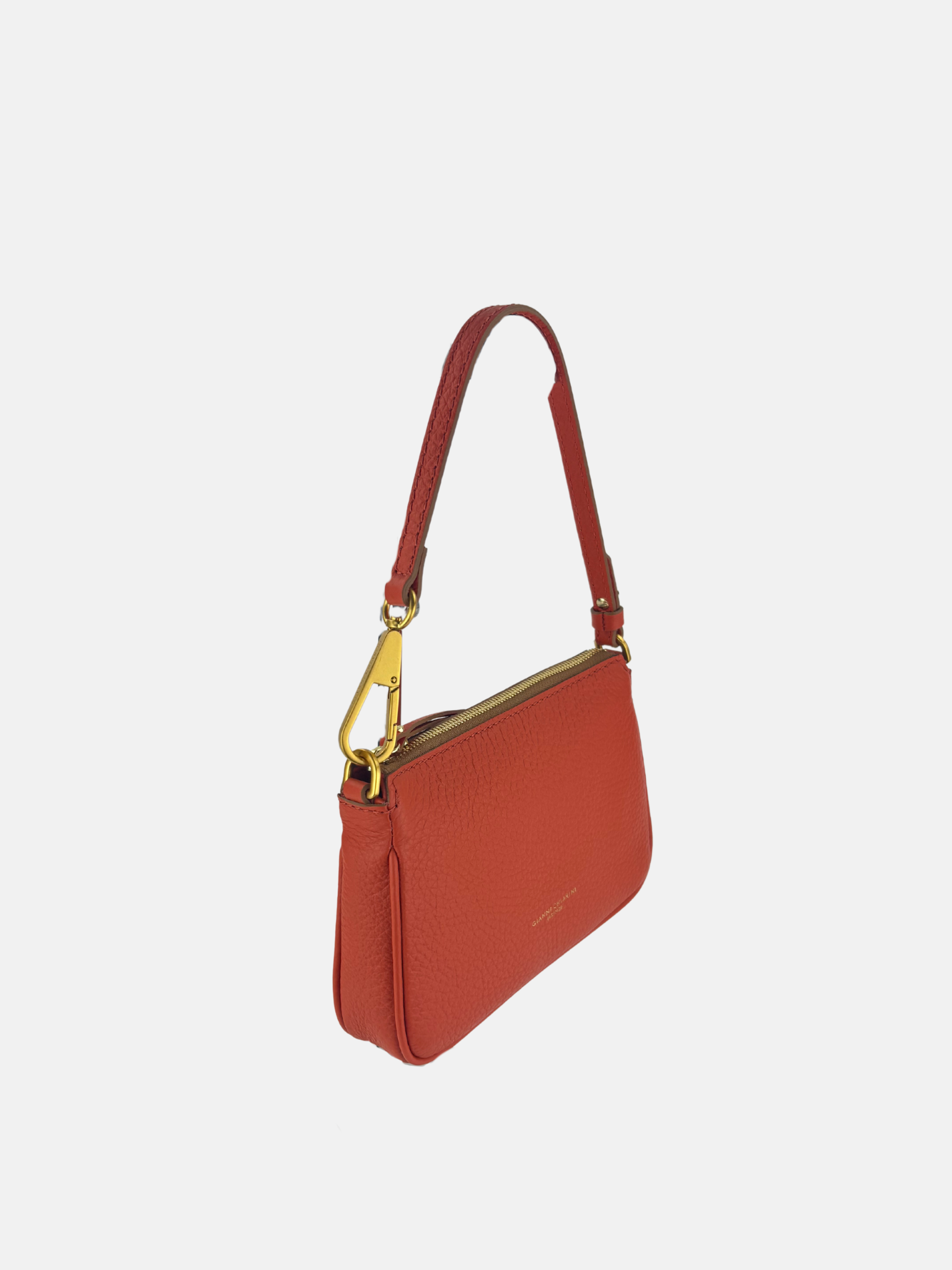 Gianni Chiarini Small Brooke Shoulder Bag - Big Bag NY - Coral