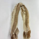 Gold Linen Shawl Scarf - Big Bag NY