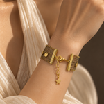 Gold Mesh Coin-Drop Bracelet - Big Bag NY