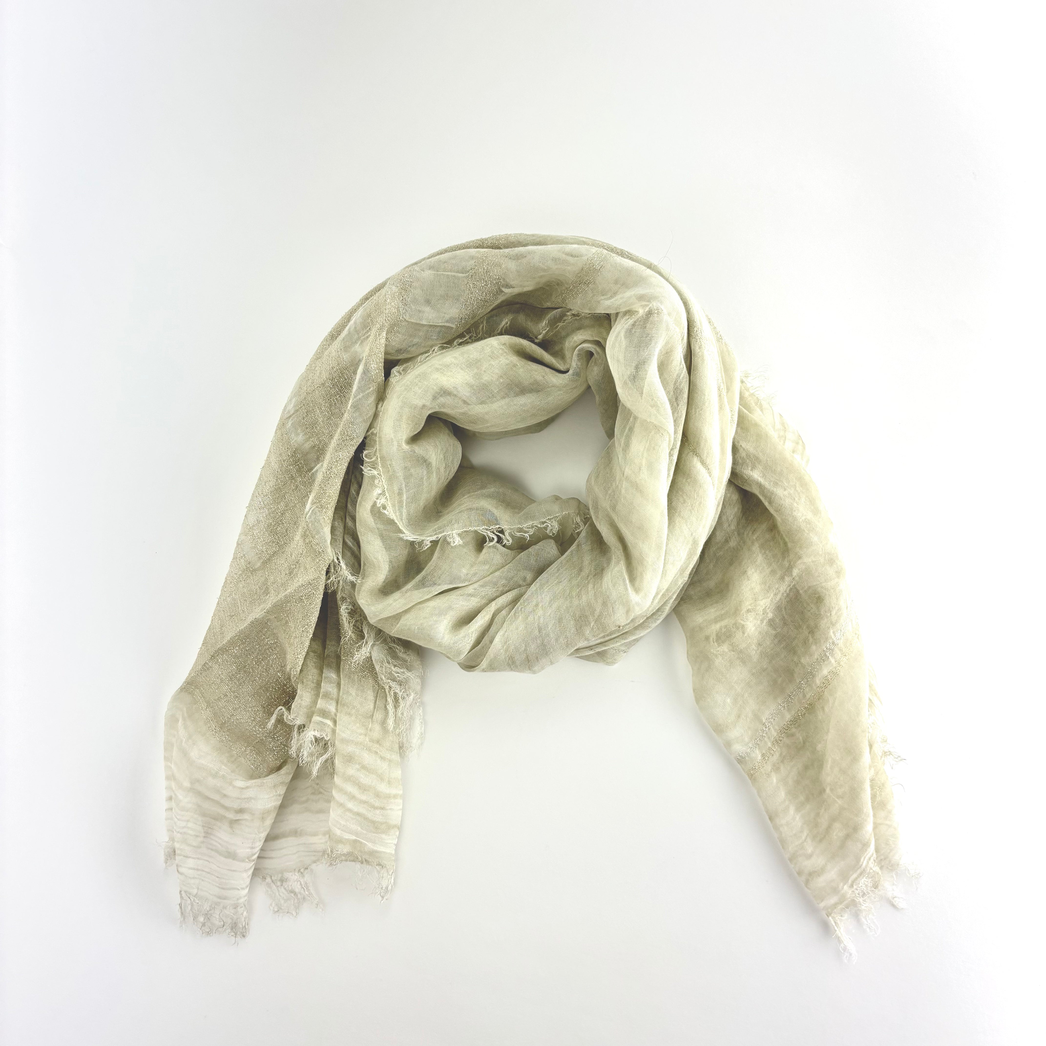 Gold Stripe Modal Scarf - Big Bag NY