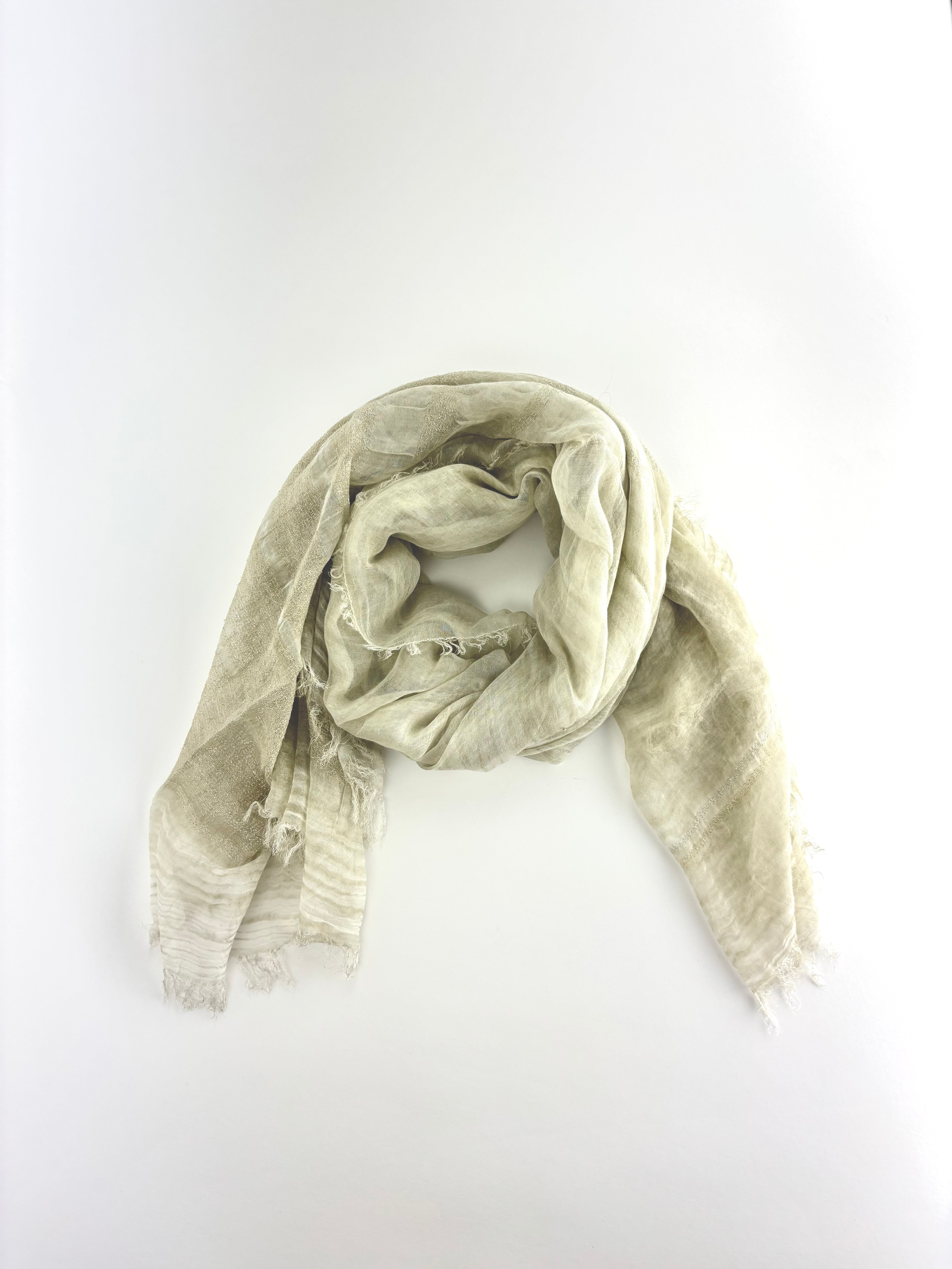 Gold Stripe Modal Scarf - Big Bag NY