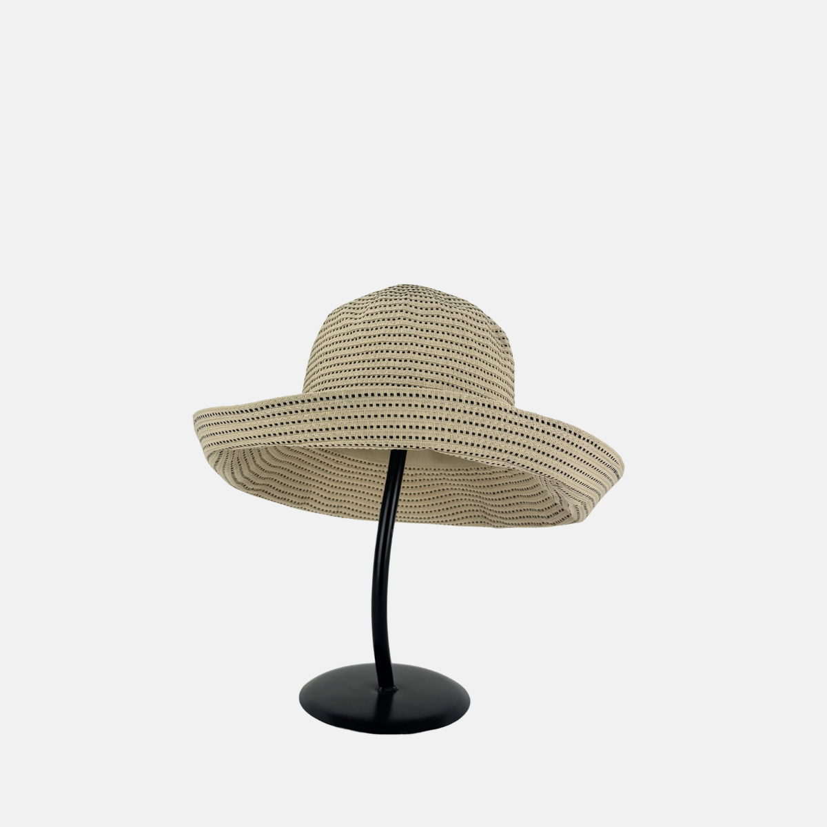 Grevi Embroidered Dot Foldable Wide Brim Hat - Big Bag NY