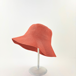 Grevi Floppy Bucket Hat in Solid Orange Big Bag NY