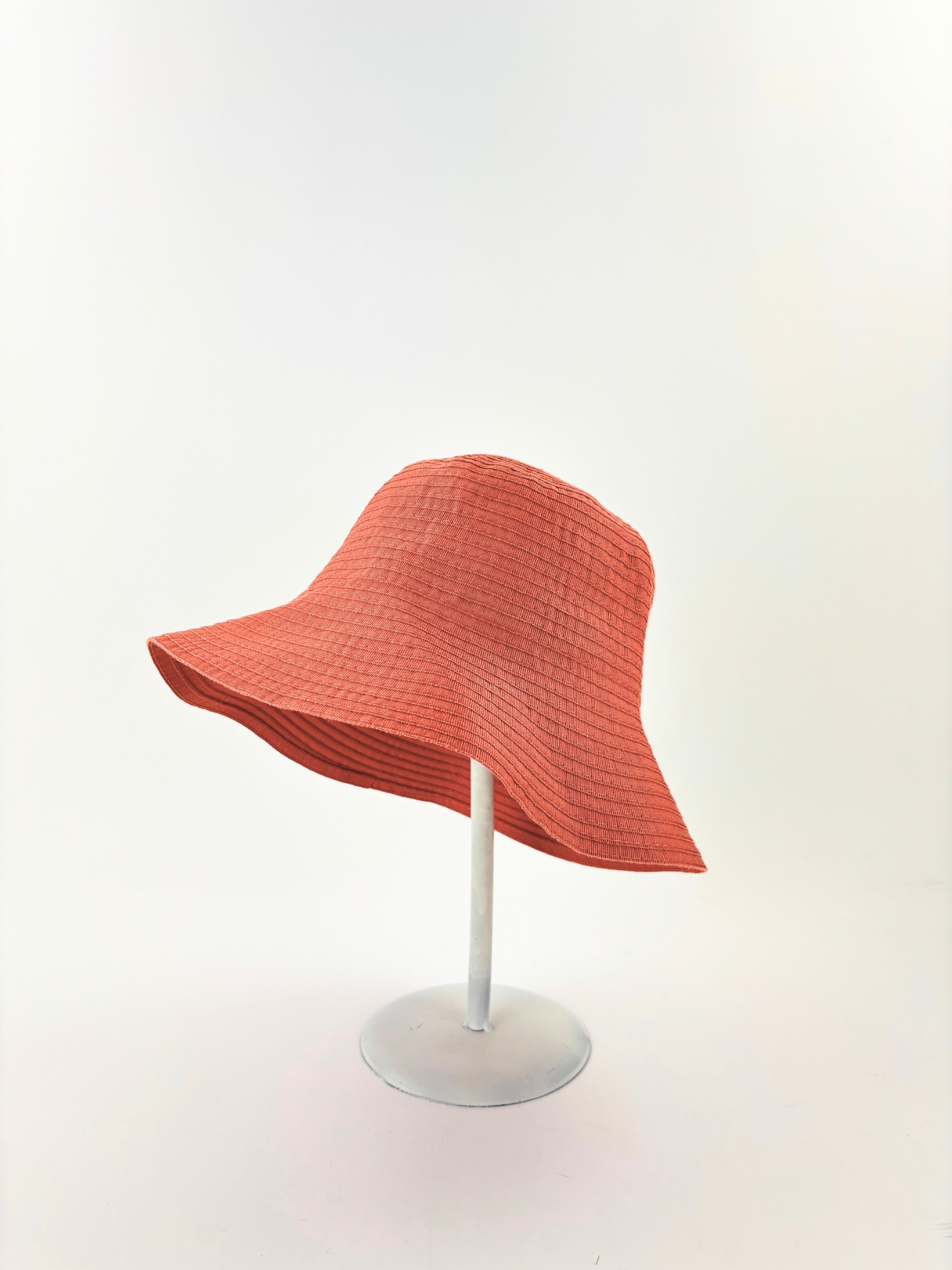 Grevi Floppy Bucket Hat in Solid Orange Big Bag NY