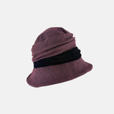 Grevi Herringbone Cloche with Velvet Band2 - Big Bag NY