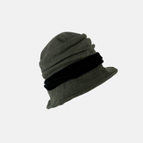 Grevi Herringbone Cloche with Velvet Band6 - Big Bag NY