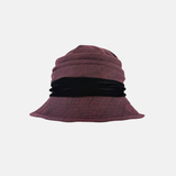 Grevi Herringbone Cloche with Velvet Band - Big Bag NY