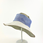 Grevi Linen Neutral Colorbock Floppy Hat - Big Bag NY