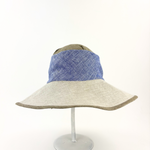 Grevi Linen Neutral Colorbock Floppy Hat Big Bag NY