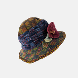 Grevi Velvet Liberty Medium Brim Flower2 - Big Bag NY