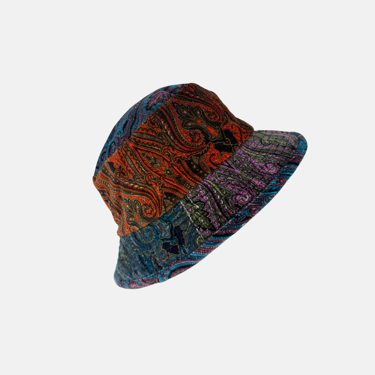 Grevi Winter Liberty Velvet Paisley Bucket Hat2 - Big Bag NY