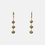 Grey Diamond Triple Drop Earrings - Big Bag NY