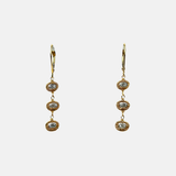Grey Diamond Triple Drop Earrings - Big Bag NY