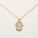 Shana Gulati Hamsa Amulet Pendant Necklace - Big Bag NY