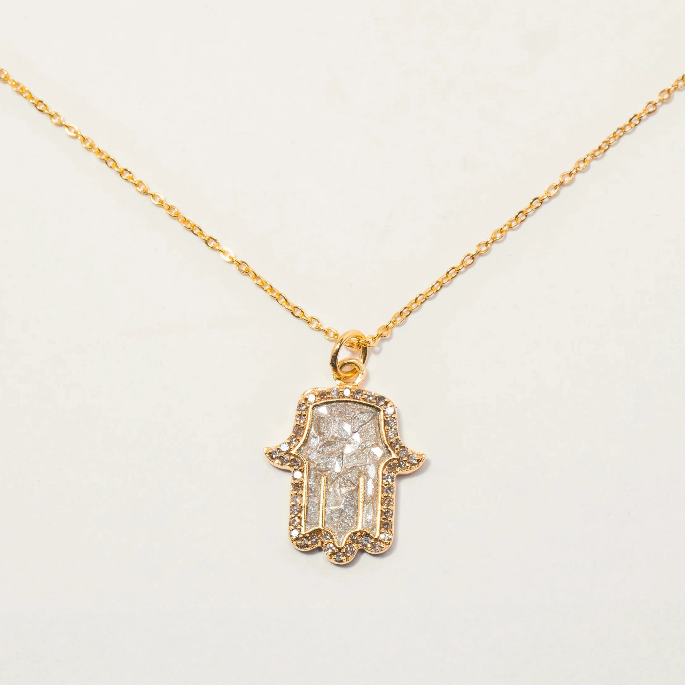 Shana Gulati Hamsa Amulet Pendant Necklace - Big Bag NY