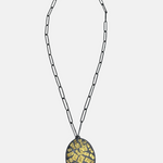 Heather Guidero Gold Mosaic Oval Pendant Necklace - Big Bag NY 2