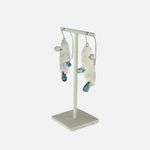 Heather Guidero Large Pin Silver and Blue Topaz Earrings