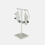 Heather Guidero Large Pin Silver and Tourmalated Quartz Earrings