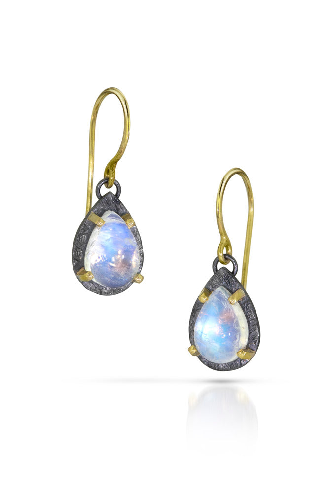 Heather Guidero Small Rainbow Moonstone Drops - Big Bag NY