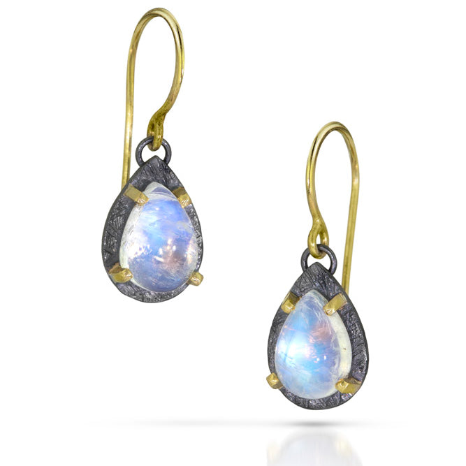 Heather Guidero Small Rainbow Moonstone Drops - Big Bag NY