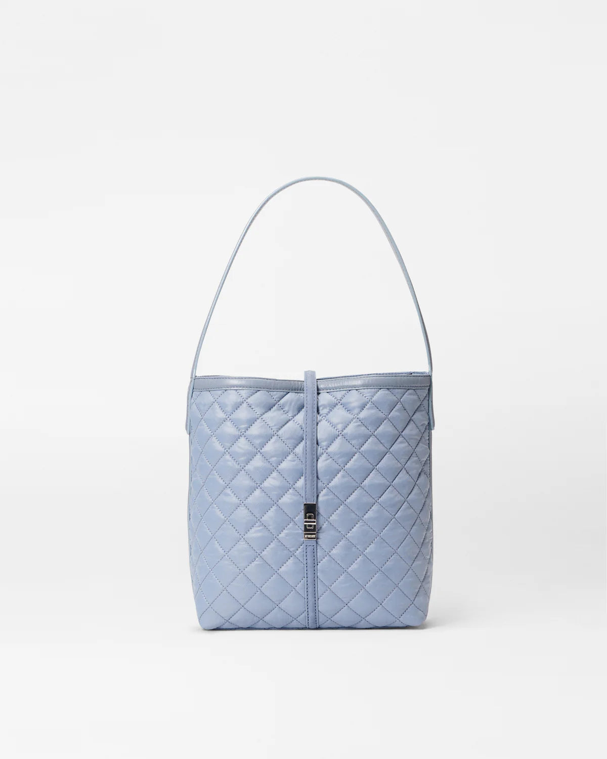 MZ WALLACE Small Astor Hobo in Stone Blue - Big Bag NY