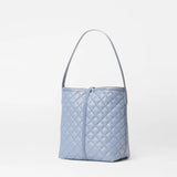 MZ WALLACE Small Astor Hobo in Stone Blue - Big Bag NY