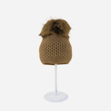 Alpaca Blend Hat with Pom Pom