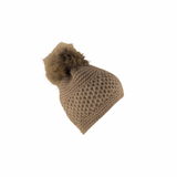 Alpaca Blend Hat with Pom Pom