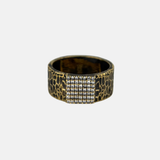 Gold Artis Pave Square Band Ring