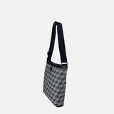 Acrylic Pocket Shoulder SD Bag in Geometric Print - Big Bag NY