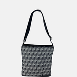 Acrylic Pocket Shoulder SD Bag in Geometric Print - Big Bag NY