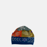 Hand Embroidered Alpaca Hat in Blue