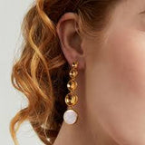 Sol Statement Drop Earrings Moonstone