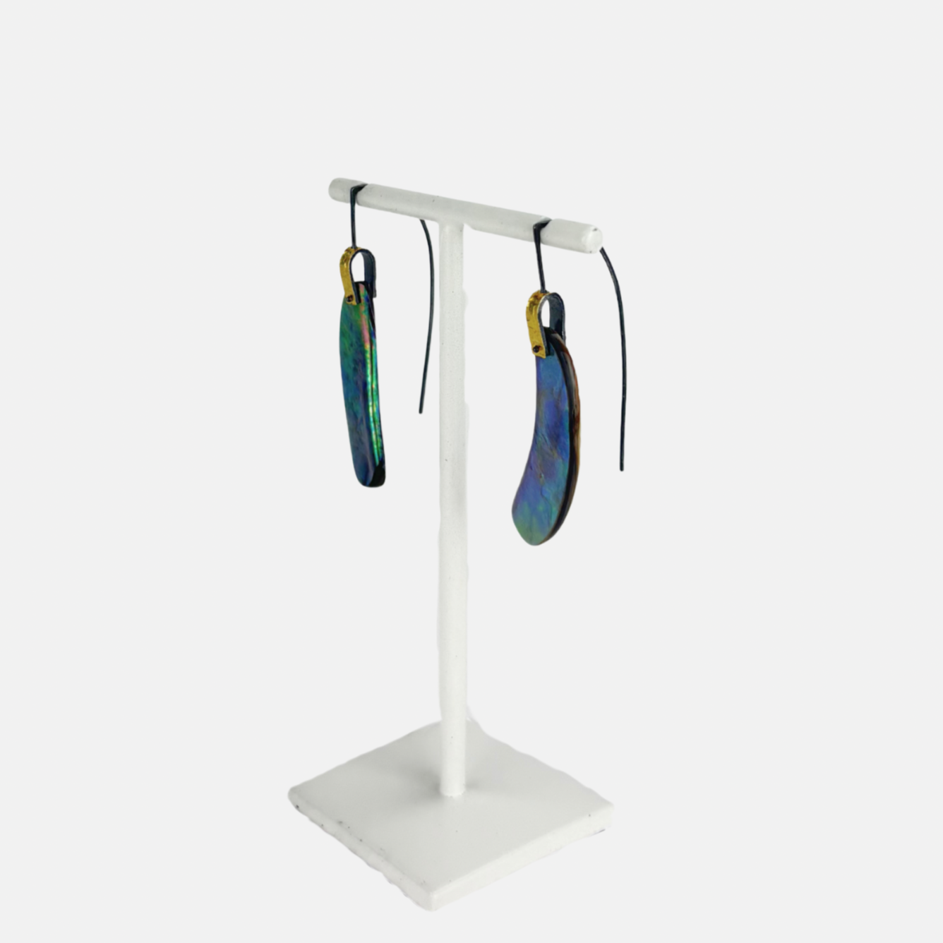 Heather Guidero Gold Bridle Drop Earrings in Abalone - Big Bag NY