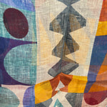 Barbieri Abstract Linen Scarf Navy - Big Bag NY