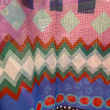 Barbieri Chevron Dot Silk Scarf Blue - Big Bag NY