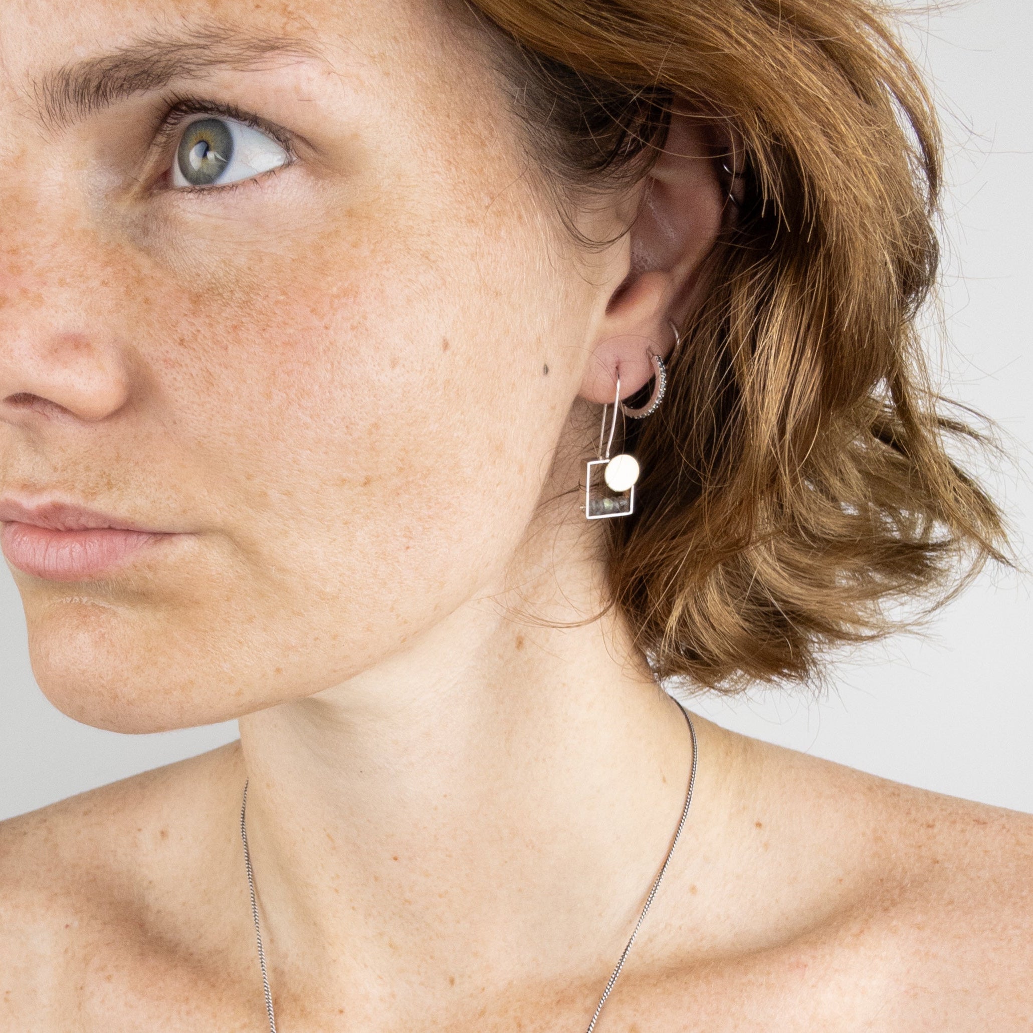 Ashka Dymel Sunset Earrings in Labradorite - Big Bag NY
